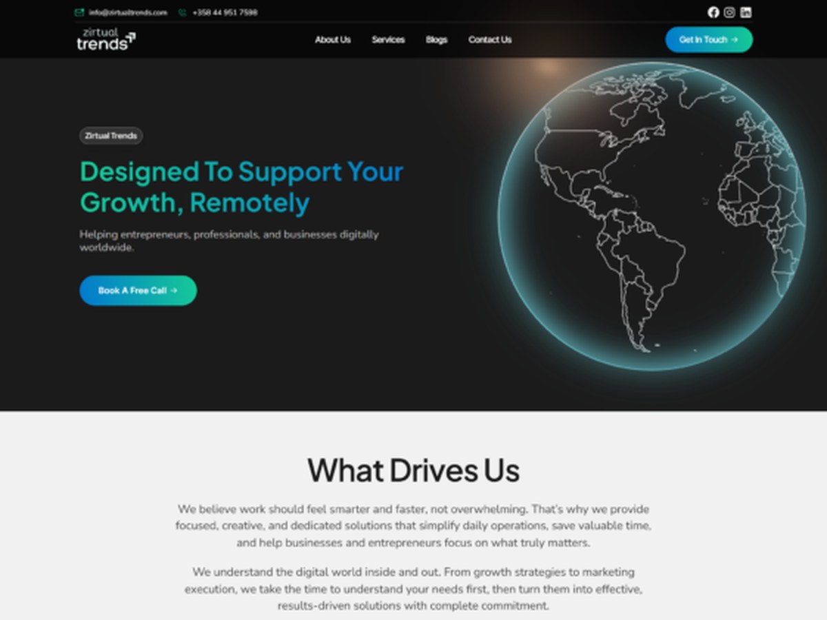 Website design & development for a digital marketing agency