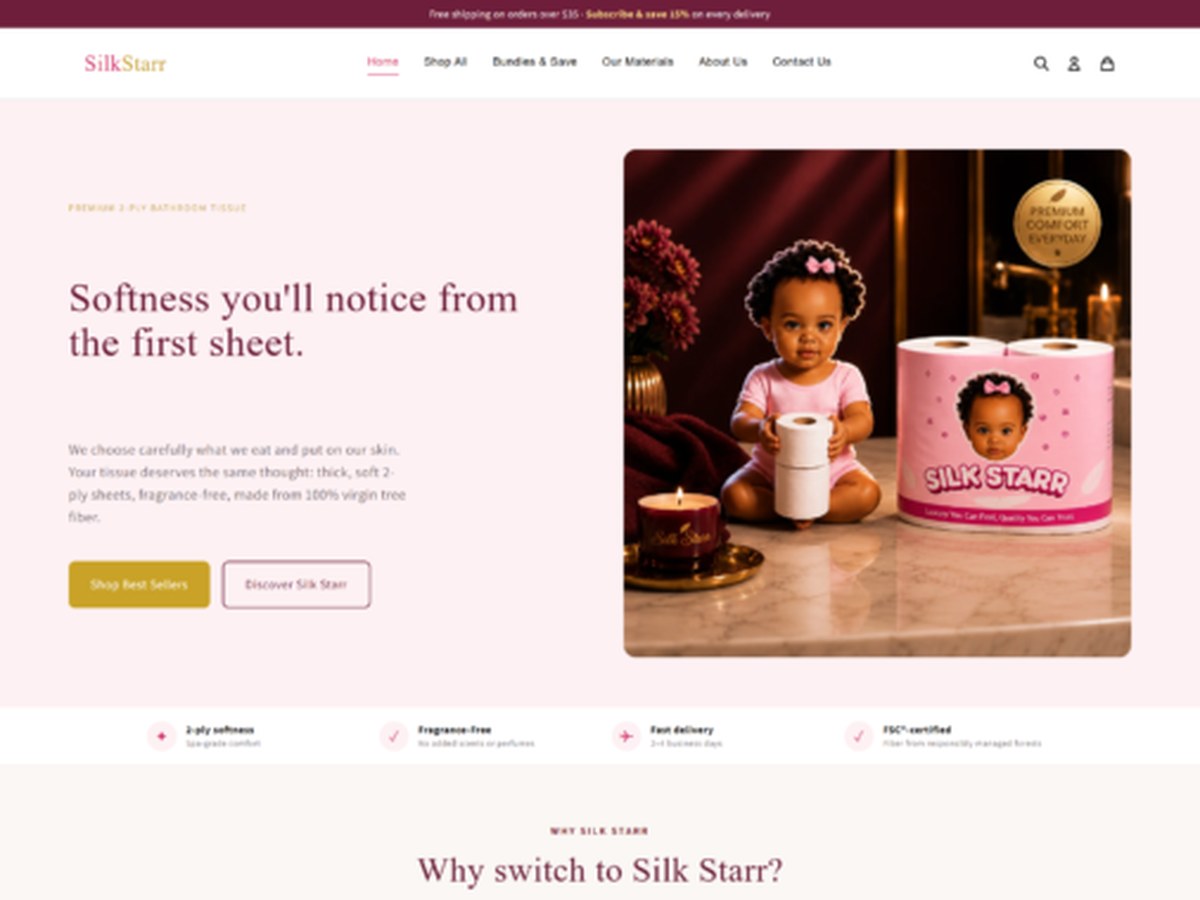 E-commerce website design & development for a beauty brand